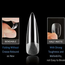 Load image into Gallery viewer, 240PCS Full Cover Clear Nail Tips Stiletto
