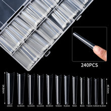 Load image into Gallery viewer, 240PCS/Box NO C CURVE Clear Nail Tips
