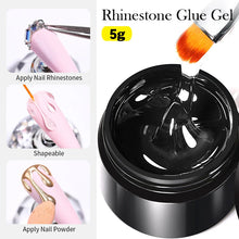 Load image into Gallery viewer, BORN PRETTY Nail Rhinestone Glue 30ML Gel Nail Glue 3D Shaping Sculpting Carving Flower DIY Decoration  Gem Glue Nail Supplies
