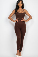 Load image into Gallery viewer, Criss-cross Open Back Bodycon Jumpsuit
