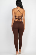 Load image into Gallery viewer, Criss-cross Open Back Bodycon Jumpsuit
